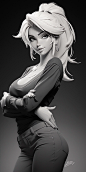 Mercy from Overwatch, dynamic pose, anime waifu(20-years-old)-hot-babe-flirty-bodylanguage, fit-thick-build, gorgeous perfect face, in the style of realistic and hyper - detailed renderings, kawaii, zbrush, hyper - realistic oil, contoured shading