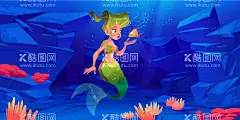 卡通美人鱼  - 源文件下载【酷图网】卡通美人鱼,卡通,素材,插图,元素,矢量,可爱,美人鱼插画,美人鱼,小美人鱼,海报素材,手绘,手绘美人鱼,美人鱼素材,美人鱼元素,人鱼公主,鲛人,海妖,绘本,海底世界,水族馆,水下,人鱼,唯美,梦幻,童话,女性,人物,美女,美人鱼尾,鱼美人,海底,性感美人鱼,女孩,幼儿园,宝宝宴,鱼,蓝色,背景