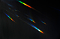 Light leak effect on a black wallpaper