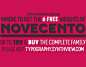 Novecento font family: 32 styles, 12 Opentype features