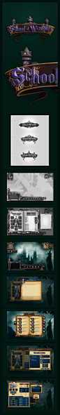 School of Wizardry GUI Game Design by karsten on deviantART