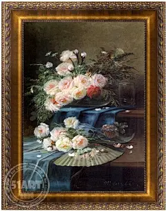瑞堂 欧式油画手绘油画 玄关装饰画餐厅有框画 古典静物画花卉063-淘宝网