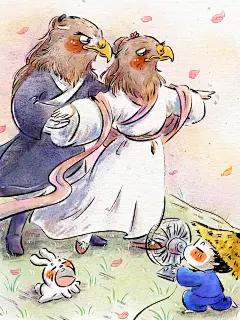 插画|打工人纪实——如何打造神雕侠侣的浪漫瞬间？

@老咖喱LeaX