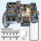 Smart WiFi Alexa Light Bulbs, SAUDIO LED RGB Color Changing Bulbs, Works with Alexa, Echo, Google Home & Siri, 2.4GHz WiFi Only, No Hub Required, 7W A19 E26 Multicolor 4 Pack - - Amazon.com