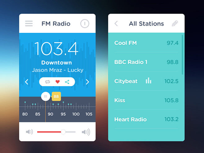 FM Radio UI