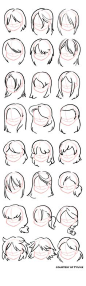How to draw Hairstyles- Straight with thanks Tom=Fyuvix on deviantART, How to draw People, Resources for Art Students , CAPI ::: Create Art Portfolio Ideas at milliande.com, Art School Portfolio Work