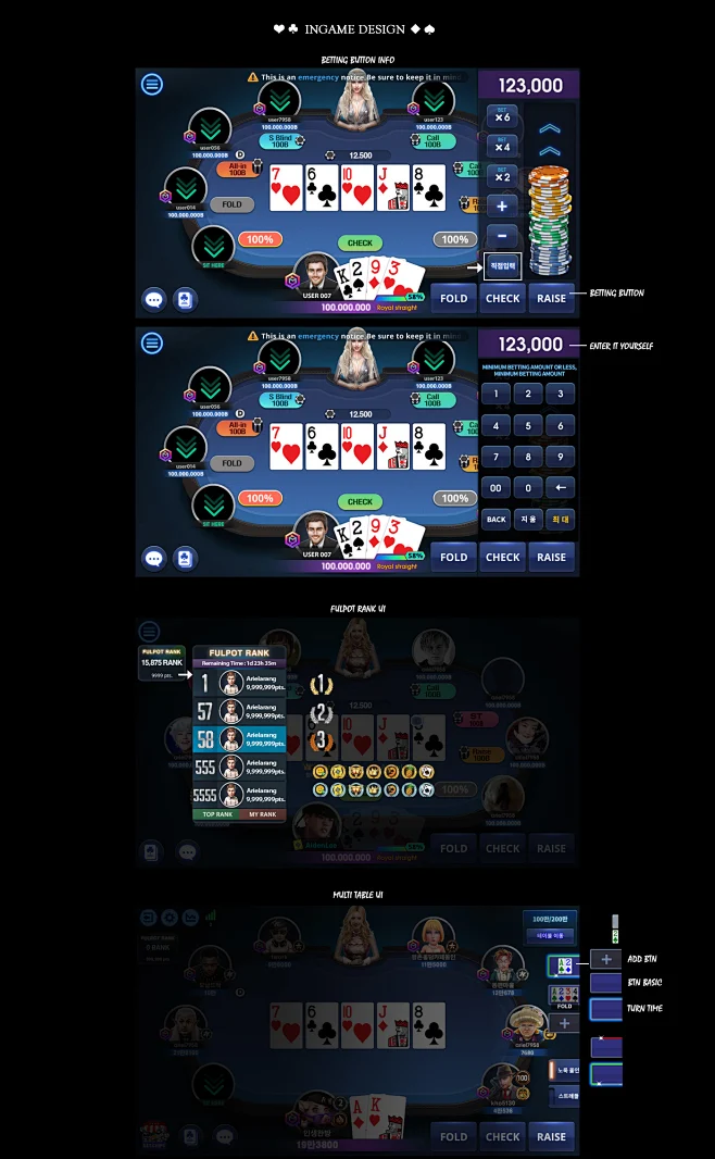 2D casino casino ui/ux design Game Art game icon game logo game ui ...