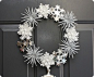 DIY Snowflake Wreath