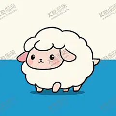 绵羊 【酷图网】绵羊,羊毛,软绵绵,羊,动物,宠物,可爱,手绘,卡通