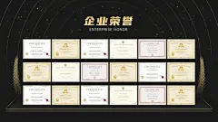 企业荣誉单页多项PPT内容页