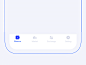 Tap Bar Animate Tap Bar Tap Blue Animate区块链区块链比特币图标GIF应用程序ui