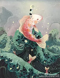 登上福布斯榜单的华人插画师倪传婧，可以称为插画艺术家的年轻姑娘！她的作品奇幻、丰满、有张力！ ​​​​