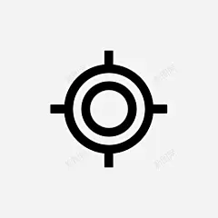 目标位置射击图标 页面网页 平面电商 创意素材