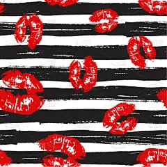 分离着色,嘴唇,四方连续纹样,背景聚焦,口红印,红色,唇膏,浪漫,图像,壁纸