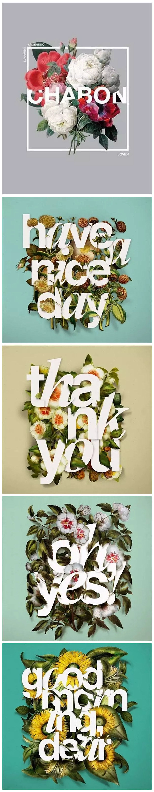 在海报设计中，字体穿插是比较常见的一种手...