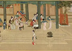 《汉宫春晓图》完美体现汉代宫女的生活情景