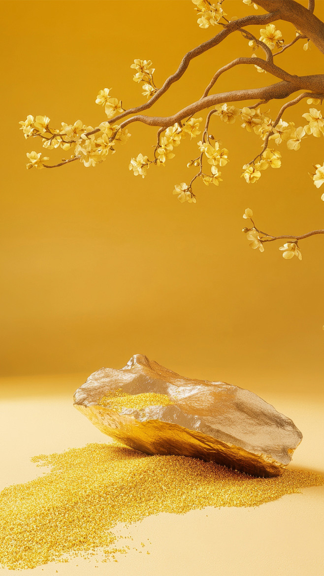 花瓣素材_中秋节写实桂花产品背景图片_1...