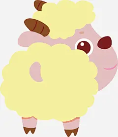 黄色小羊高清素材 创意十二生肖 十二生肖 十二生肖剪纸 十二生肖卡通 十二生肖矢量 空酒瓶 黄色小羊 免抠png 设计图片 免费下载