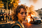 AI faces of the 2023 French Riots on Behance