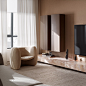 Dark Salmon Apartment Designed by Sivak+Partners 