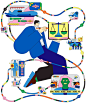 ILLUSTRATION  tech Technology арт Editorial Illustration Illustrator vector adobe illustrator