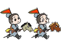 Q版卡通插画人物古风传统风格  - 源文件下载【酷图网】朝代,高质量,古代,古风,古装人物,装饰图案,q版,q版人物,插画,纯手绘,复古,古代人物,古风卡通,卡通手绘,可爱,萌系