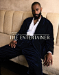Photo shared by Kith on September 06, 2024 tagging @kith, @lakeithstanfield3, and @giorgioarmani. Maaaring larawan ng 1 tao, balbas, damit, blazer, magasin, dinner jacket at text.