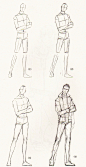男人体 - 服装画/服装设计手稿 - 穿针引线服装论坛