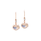 Qeelin | Yu Yi - YY-ER0011A-RGDMOP : Yu Yi 18K rose gold earrings with diamonds and mother of pearl
