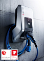 Home Charging for E-Mobility / Designed by KISKA : The development of this home charging station undertook a series of studies to find an optimal product set-up in order to ensure user friendly opperation in the daily charging routine of e-cars’ reality. 