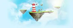 空中城堡电脑桌面壁纸