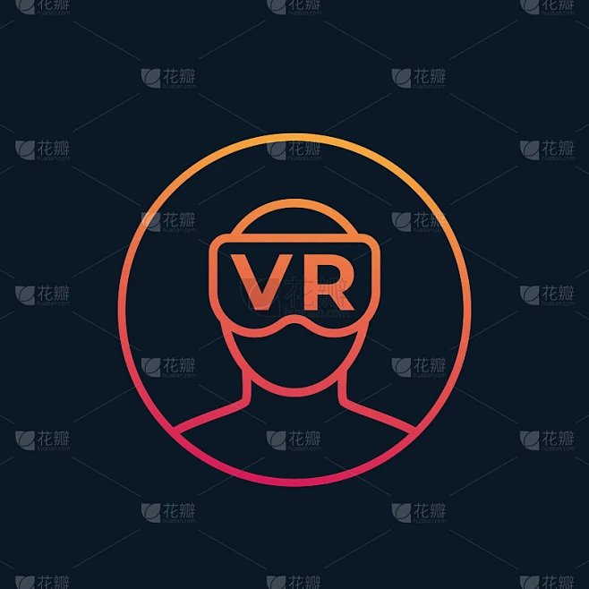 VR，虚拟现实矢量图标图片_其他图片图片素材-花瓣网