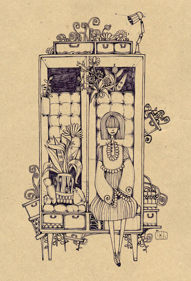 MrSithZam线条插画