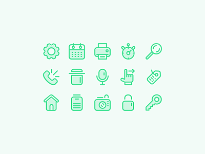 Outlined Icons for W...