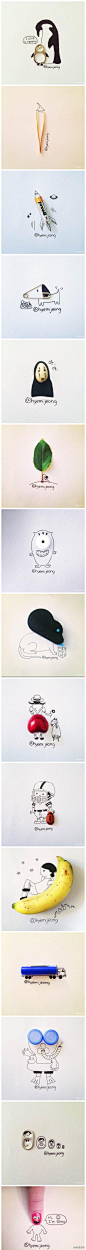 #万象# 每一个插画都是一个奇趣的新世界 （加拿大插画家Hyemi Jeong）