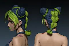 Jolyne Cujoh, Anastasia Matsu : JoJo Stone Ocean fanart
yare yare...