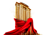 楼 金色 png 城市