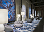 Moooi Carpets Signature Collection Broadloom, Style: Delft Blue by Marcel Wanders. Moooi broadloom carpeting is available exclusively through Aronson's Floor Covering, New York.