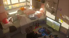 少女房间 电脑 手机 相机 二次元动漫壁纸