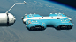 Space power station docking, Paul Chadeisson : Trying different shot based on the previous design !