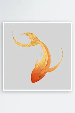 金鱼鲤鱼插图中国风水墨画手绘艺术小鱼-众图网