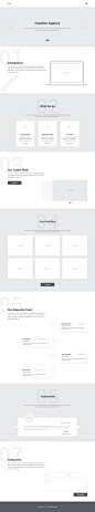Creative Agency : Wireframe : Creative Agency : Wireframe