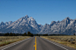 road towards mountain
