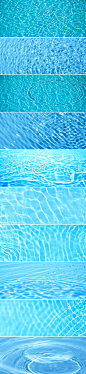 蓝色清新水纹水面水波海报banner背景