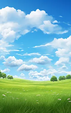 壁纸背景AI图蓝天白云背景图素材图