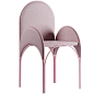 Hawa Beirut Fully Upholstered Pink Chair By Richard Yasmine