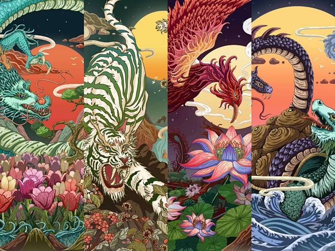 四大神兽的象征意义分别如下：1、青龙。象征四象中的少阳，四季中的春季。2、玄武。象征四象中的老阴，四季中的冬季。3、朱雀，象征四象中的老阳 ...