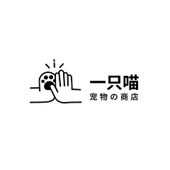 宠物行业线条拟物LOGO