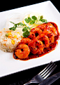 Camarones a la diabla_prawns w garden rice