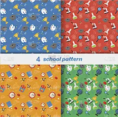 向量组4校无缝图案。